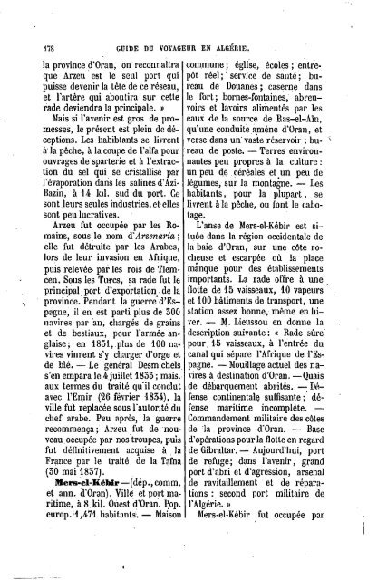 Guide Filias du voyageur en Algérie, 1865 - Accueil