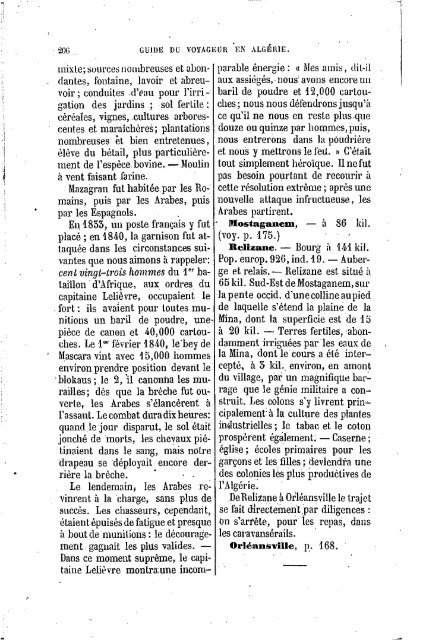 Guide Filias du voyageur en Algérie, 1865 - Accueil