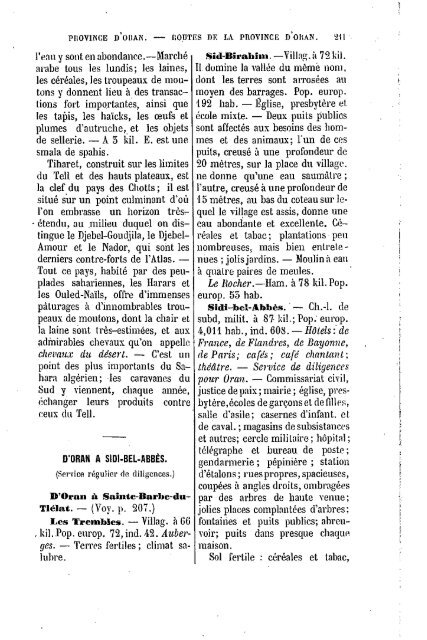 Guide Filias du voyageur en Algérie, 1865 - Accueil