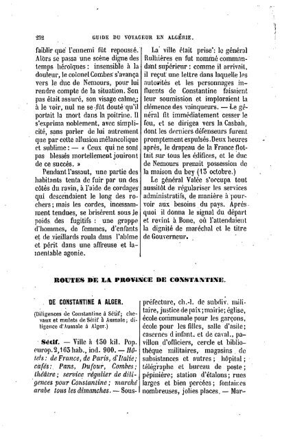 Guide Filias du voyageur en Algérie, 1865 - Accueil