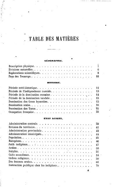 Guide Filias du voyageur en Algérie, 1865 - Accueil