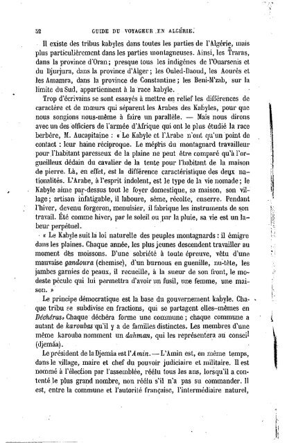 Guide Filias du voyageur en Algérie, 1865 - Accueil