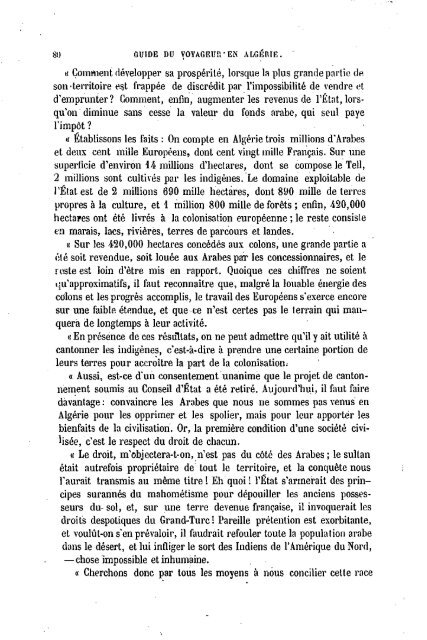 Guide Filias du voyageur en Algérie, 1865 - Accueil