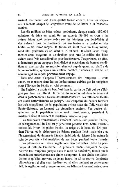 Guide Filias du voyageur en Algérie, 1865 - Accueil