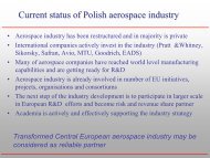 Current status of Polish aerospace industry - AeroNet