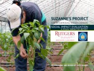 SUZANNE'S PROJECT - Rutgers, The State University of New Jersey