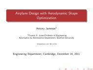 Airplane Design with Aerodynamic Shape Optimization - Aerospace ...