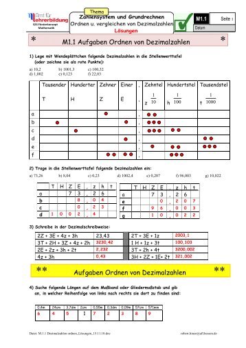 M1.1 Dezimalzahlen ordnen_Lösungen_1.9.10 - Hessen