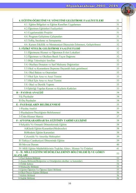 2012-2014 Stratejik Plan - Afyonkarahisar Milli Eğitim Müdürlüğü ...