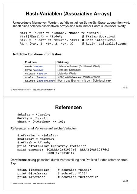 5 4. Server-seitiges Scripting mit Perl - Universität Paderborn