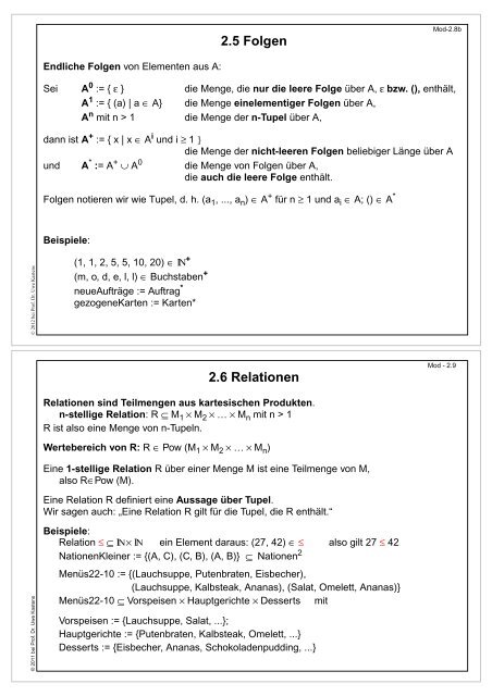 als PDF, 2 Folien/Seite - Fachgebiet Programmiersprachen ...