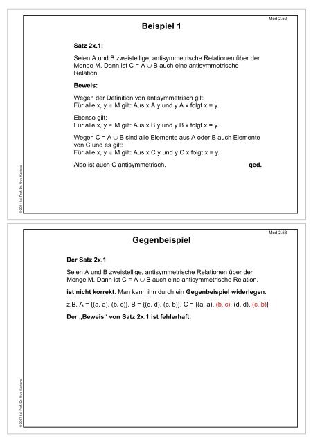 als PDF, 2 Folien/Seite - Fachgebiet Programmiersprachen ...