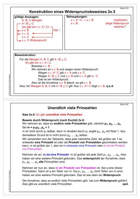 als PDF, 2 Folien/Seite - Fachgebiet Programmiersprachen ...