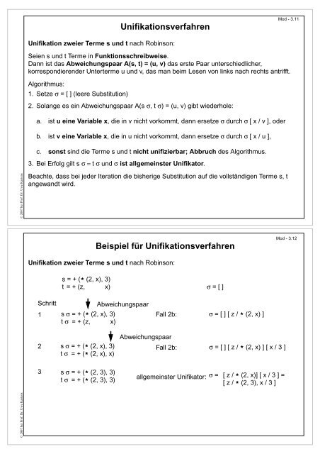 als PDF, 2 Folien/Seite - Fachgebiet Programmiersprachen ...