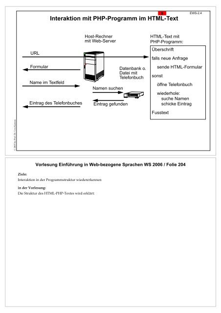 S1 Einführung in Web-bezogene Sprachen - Fachgebiet ...