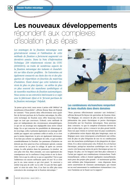 Roofbelgium - Magazines Construction