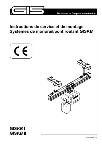 Instructions de service et de montage GISKB I/II - GIS AG