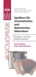 Spielkurs für diatonisches und chromatisches Akkordeon, 15.6.2013 ...