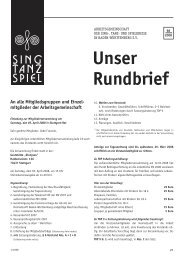 Rundbrief 98 - Arbeitsgemeinschaft der Sing-, Tanz