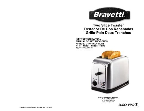 Two Slice Toaster Tostador De Dos Rebanadas Grille-Pain ... - Shark