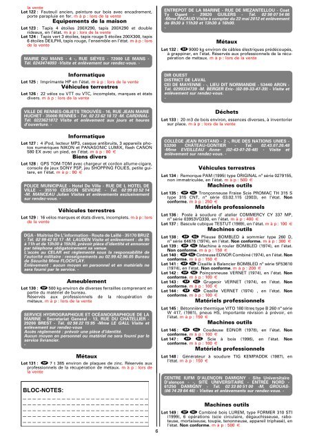 Consulter la version pdf - Ventes Domaniales