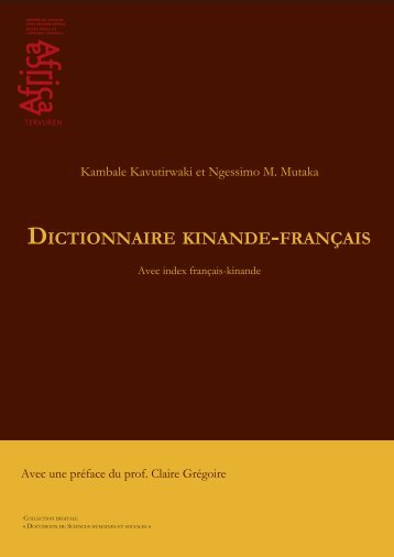 dictionnaire kinande -français - Royal Museum for Central Africa