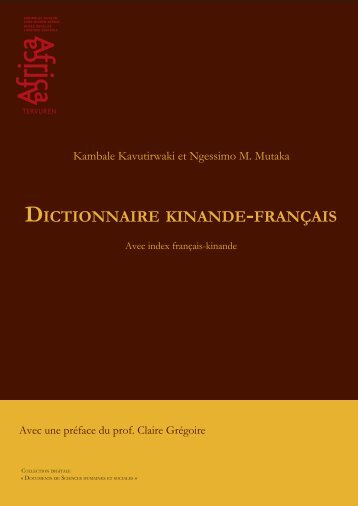 dictionnaire kinande -français - Royal Museum for Central Africa