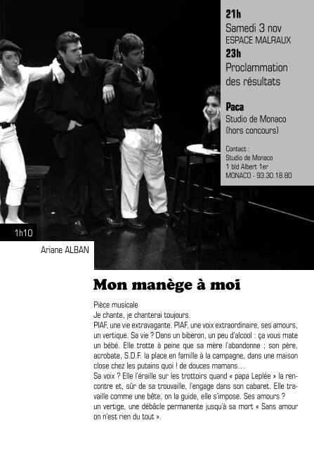 d'informations - Theatre-contemporain.net