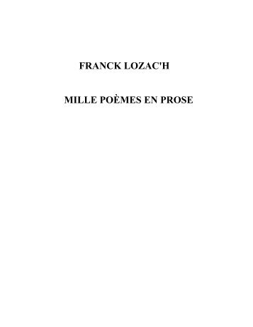 Format PDF (Acrobat Reader) - Franck Lozac'h