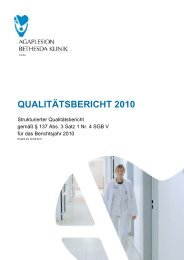 Strukturierter Qualitätsbericht - AGAPLESION BETHESDA KLINIK ULM