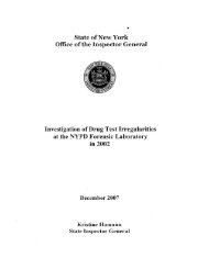 NYPD Investigation December 2007 - Attorney General