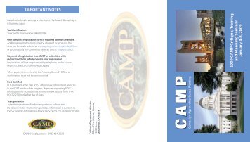 CAMP Registration Brochure - Attorney General