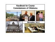 Handbook for County Commissioners of Oklahoma 2012