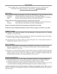 Curriculum Vitae [pdf] - Agricultural & Resource Economics at UC ...
