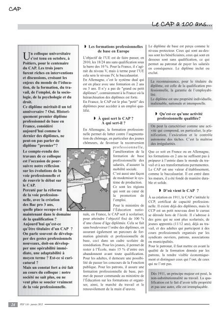 Notre publication nationale (janvier 2012) - CGT-Éduc'action ...