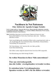 Nachbarn in Not Pattensen - Lokale Agenda Pattensen