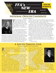 FFA's NEW ERA - South Dakota Team Ag-Ed