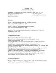 Curriculum Vitae Rachael Evadne Goodhue - Agricultural ...