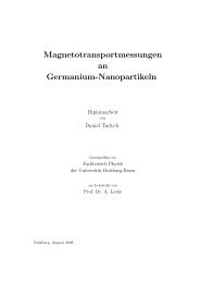 Magnetotransportmessungen an Germanium-Nanopartikeln