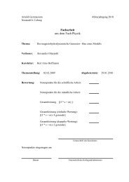 Facharbeit aus dem Fach Physik - Arnold-Gymnasium Neustadt bei ...