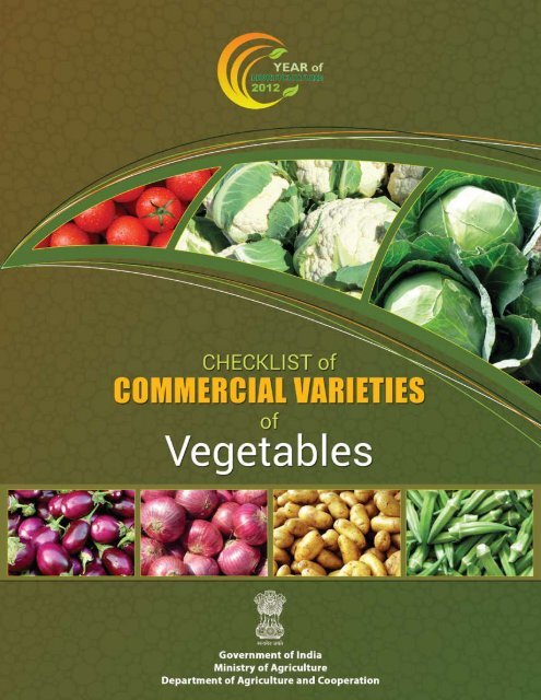 Commercial Varieties Of Vegetables Department Of Agriculture