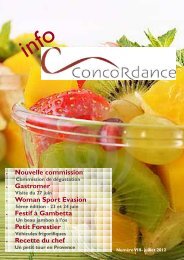 Info Concordance no. 8 disponible - Traiteur Concordance
