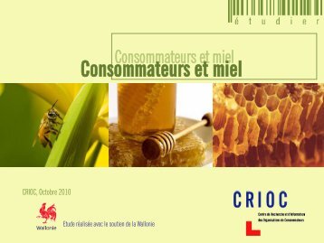 Consommateurs et miel - Portail de l'Agriculture wallonne