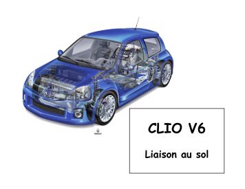 Liaison au sol CV6 - Clio V6 Passion