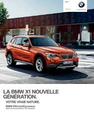 LA BMW X1 NOUVELLE G‰N‰RATION.