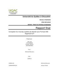 Rapport final - UQAC