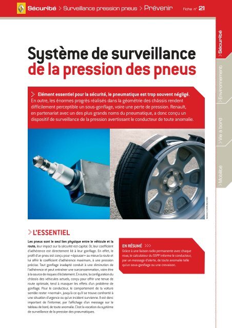 Les Systemes de surveillance de la pression des pneus / Comment ça fonction  ?????? 