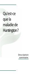 Qu'est-ce que la maladie de Huntington ? - Société Huntington du ...