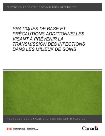 pratiques de base et précautions additionnelles ... - CHICA-Canada