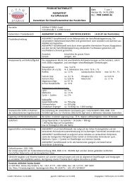 PRODUKTDATENBLATT AGENAPROT Kartoffeleiweiß ... - Agrana